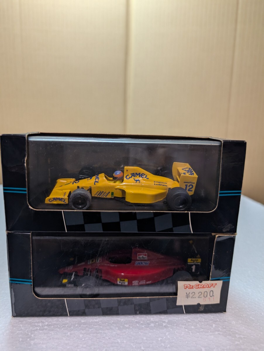 絶版ミニカー 1/43 オニキス ONYX F1'90コレクション 075 Ferrari F1-90 PROST 082 LOTUS102 DONNELLY ケース破損 現状品 FORMULA 1 90