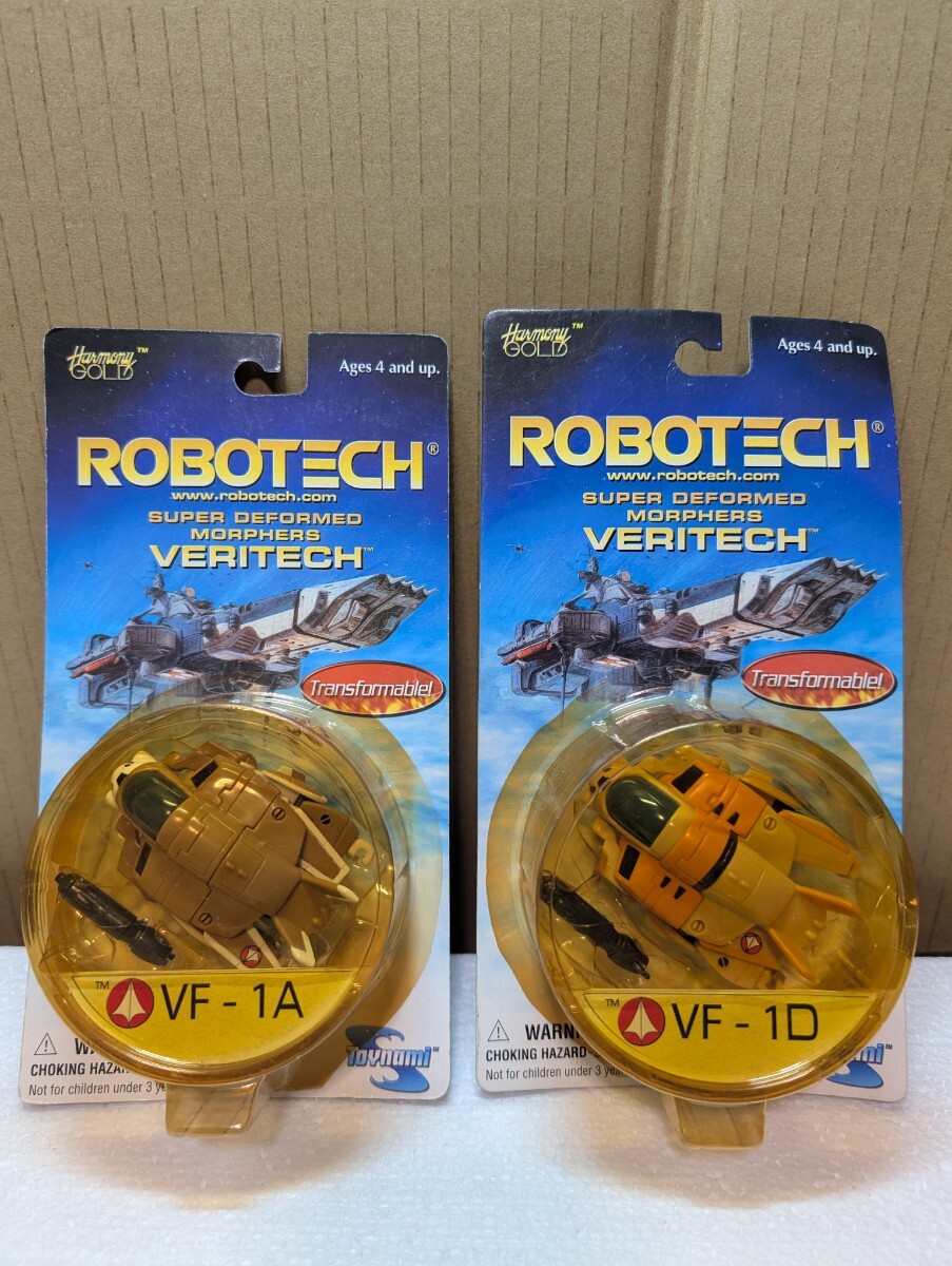 Toynami ROBOTECH VF-1A VF-1Dトイナミ ロボテック 超時空要塞マクロス SD 量産機 変形 Transformable チープトイ 2体セット