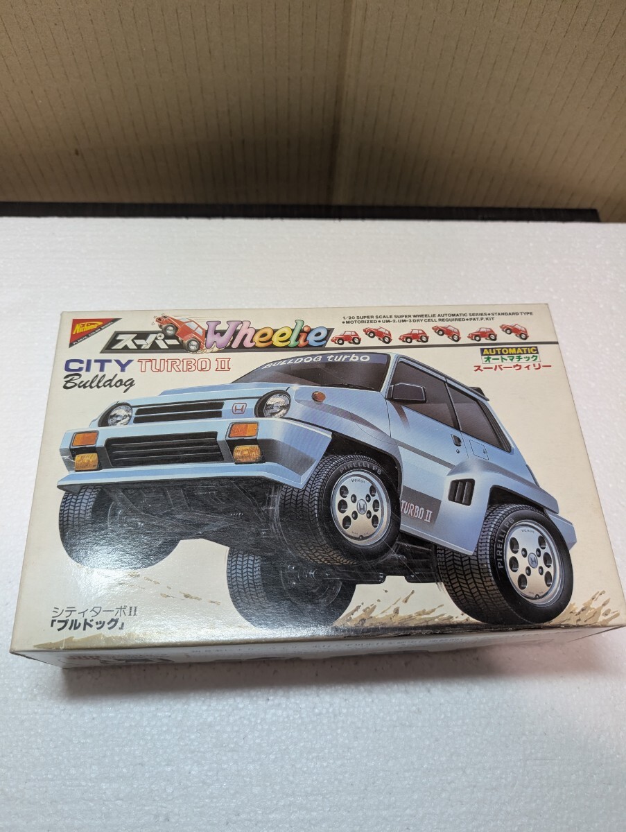 1980年代 当時物 日本模型 ニチモ Nichimo 1/20 HONDA CITY TURBOII BULLDOG ホンダ シティブルドッグ スーパーWHEEL スーパーウィリー