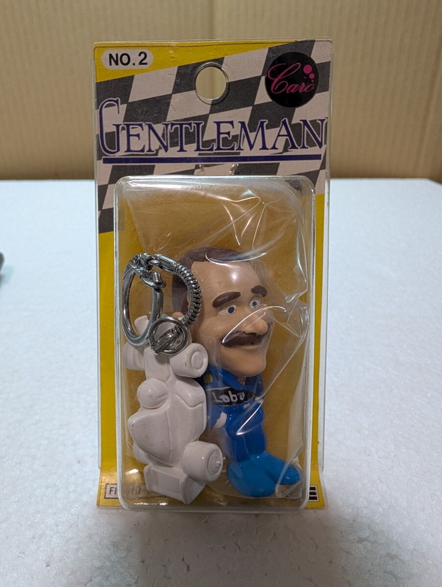 1990年代 当時物 WAVE F1 ナイジェル・マンセル Nigel Mansell キーホルダー 彩色済み GENTLEMAN CARO DEFORM DRIVER SERIES