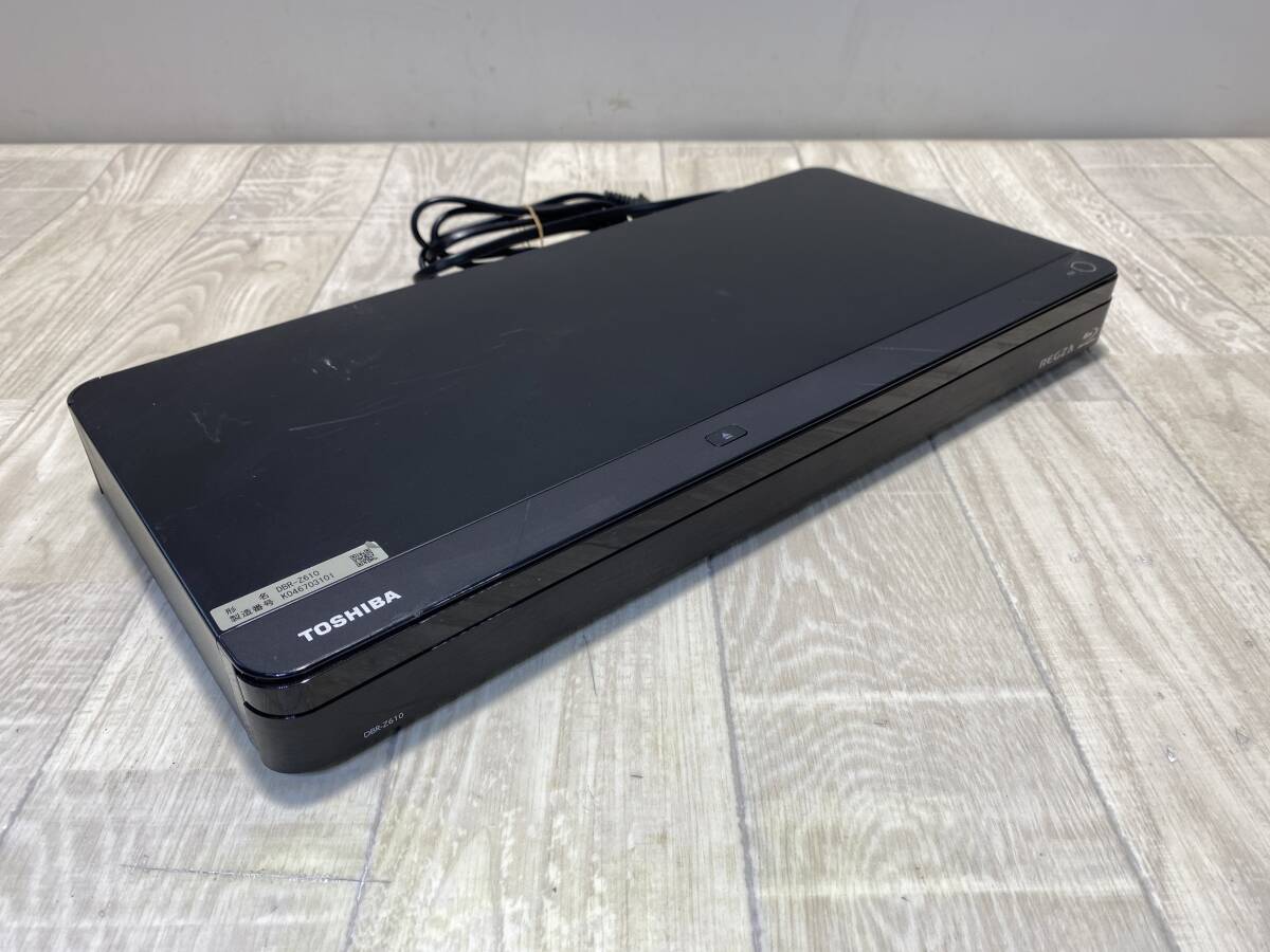 【☆】TOSHIBA HDD BD レコーダー ブルーレイ ディスク REGZA DBR-Z610【通電確認済/現状品】（PN6D-44）