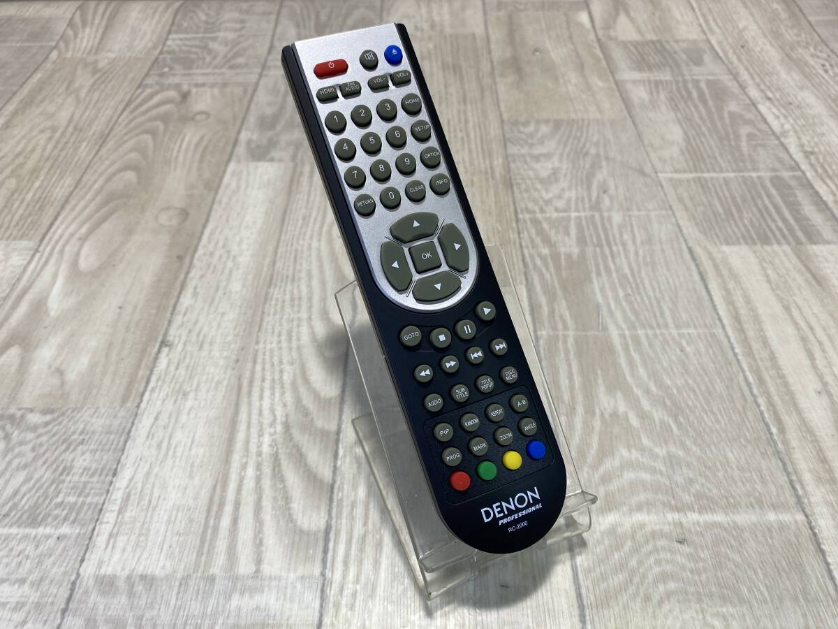 【☆】 DENON ブルーレイ プレーヤー リモコン メディア Professional DN-500BD MKII　RC-2000 【動作確認済/現状品】 （PN6D-60）