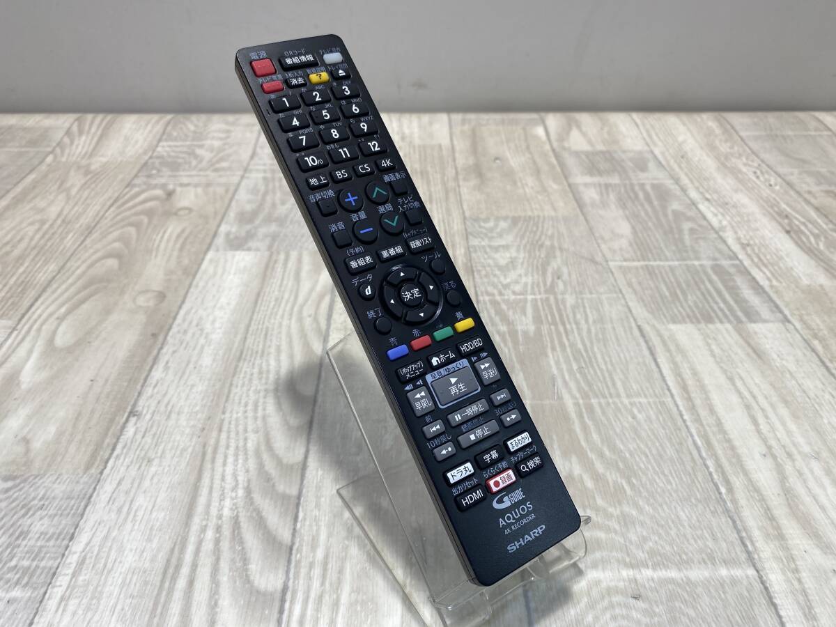 【☆】 SHARP ブルーレイ ディスク レコーダー リモコン GB329PA　【赤外線確認済/現状品】（PN6D-61）