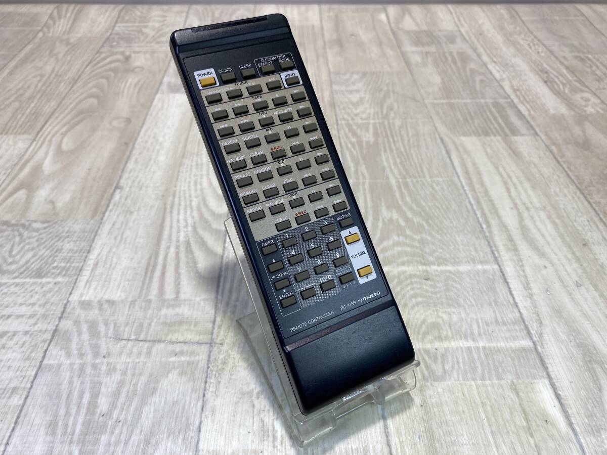 【☆】 ONKYO システム コンポ AUDIO オーディオ リモコン RC-415S 【動作確認済/現状品】（PN6D-67）