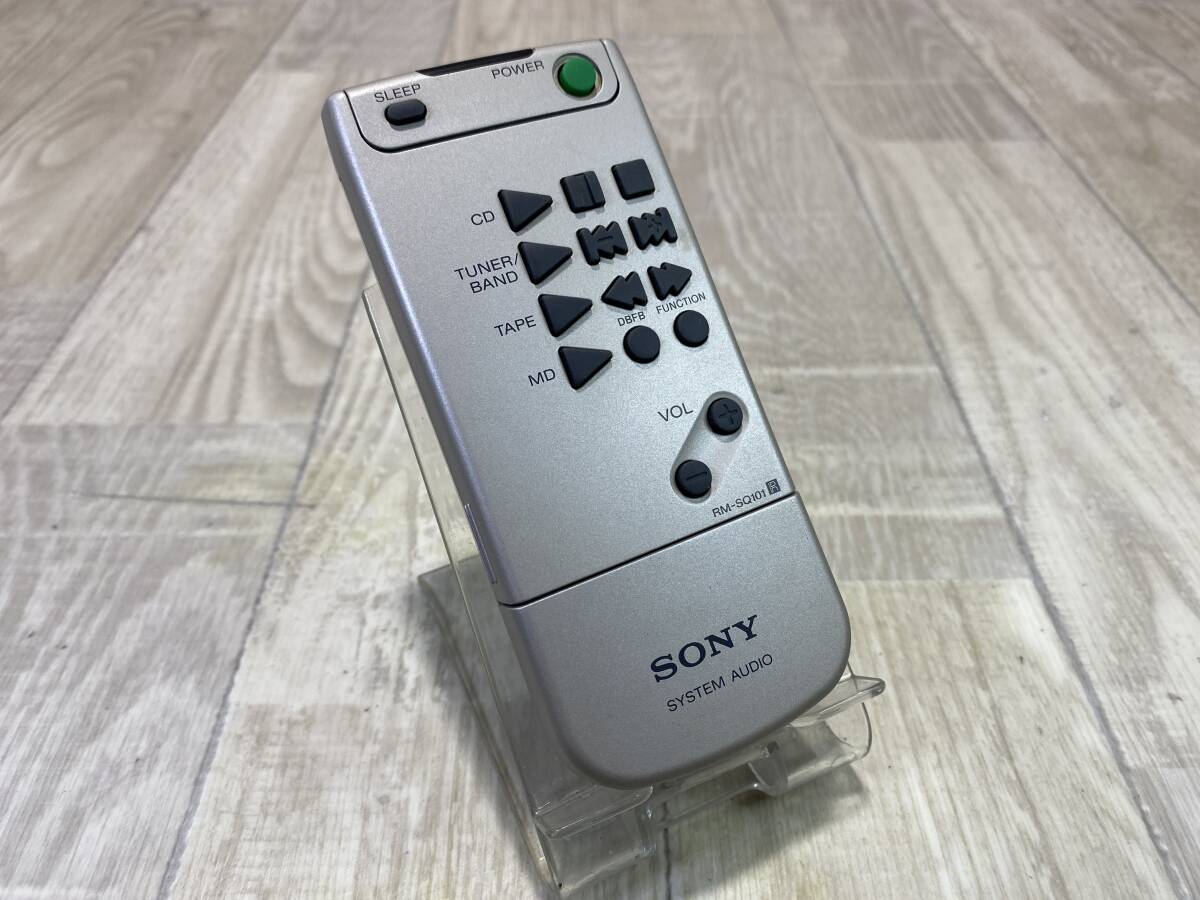 【☆】 SONY オーディオ リモコン MD CD TAPE テープ システム コンポ RM-SQ101 【動作確認済/現状品】（PN6D-68）