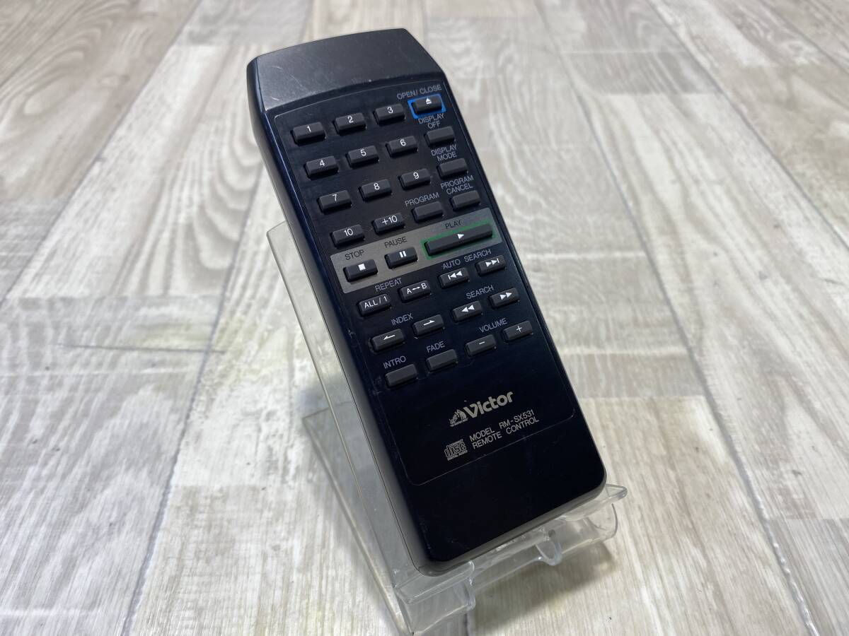 【☆】 Victor CD プレーヤー オーディオ リモコン RM-SX531 【動作確認済/現状品】（PN6D-69）