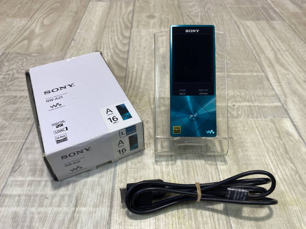 ☆SONY ウォークマン　ビジリアンブルー　16GB NW-A25 【 動作確認済/ 現状品 】 （PN6D-72）