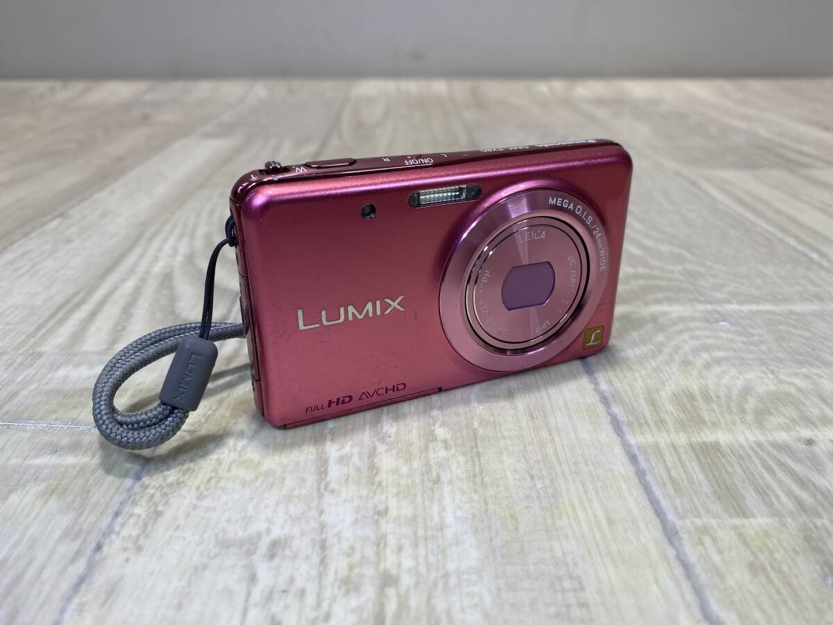 ☆Panasonic デジカメ　LUMIX　ピンク DMC-FX80 【 動作確認済/ 現状品 】 （PN6D-75)