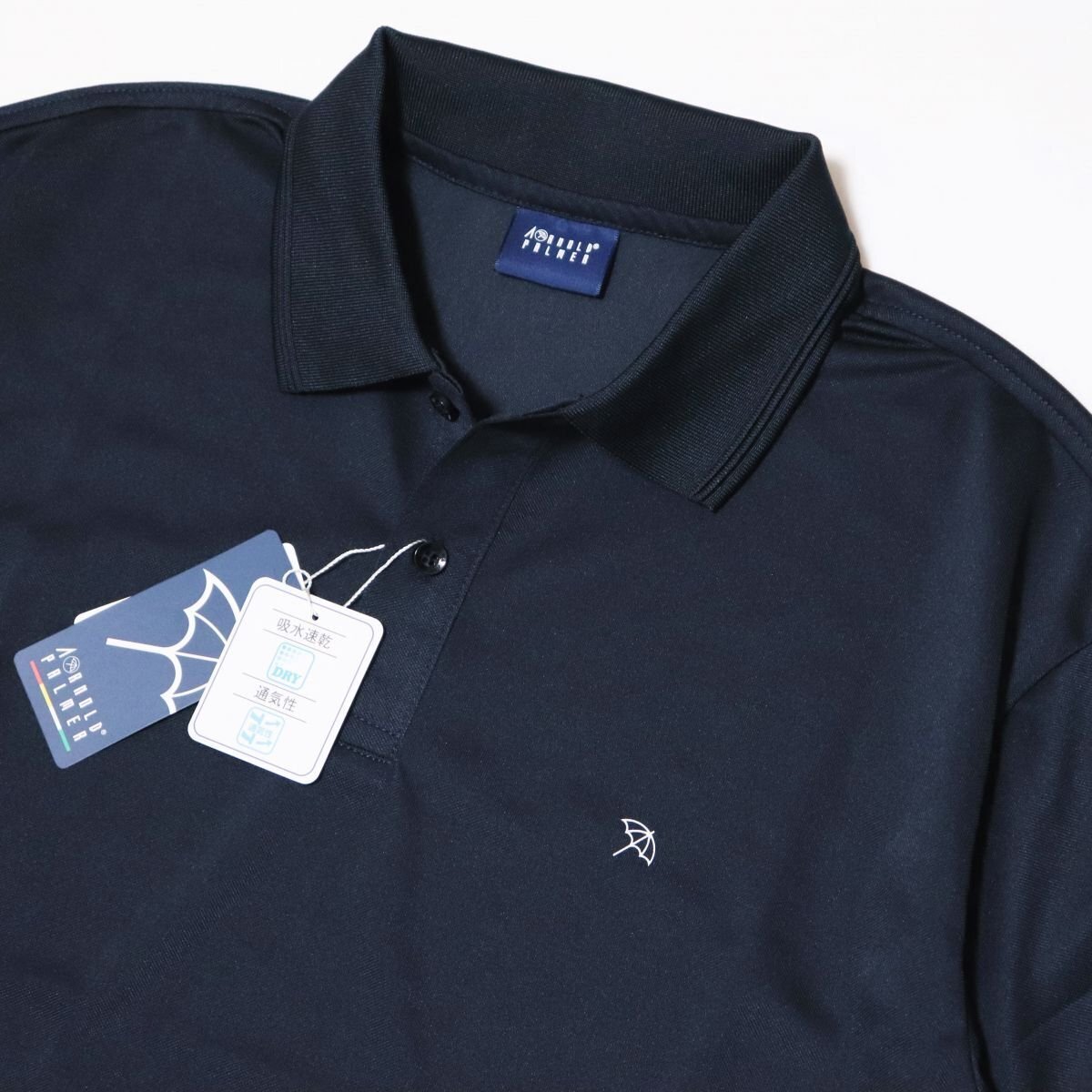 ○送料390円可能商品 アーノルドパーマー ARNOLD PALMER 新品 メンズ 鹿の子 半袖 ポロシャツ M 紺[8001532-75-M] ★QWER★