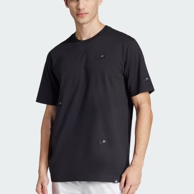 ○送料390円可能商品 アディダス adidas 新品 メンズ ラウンジサンダル グラフィック 半袖 Tシャツ Mサイズ [JJ40001N-M] 三 壱★QWER★
