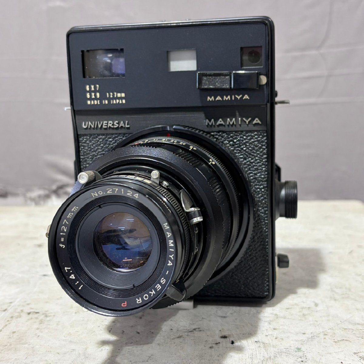 【G】 MAMIYA UNIVERSAL 127mm フィルムカメラ マミヤユニバーサル 185958