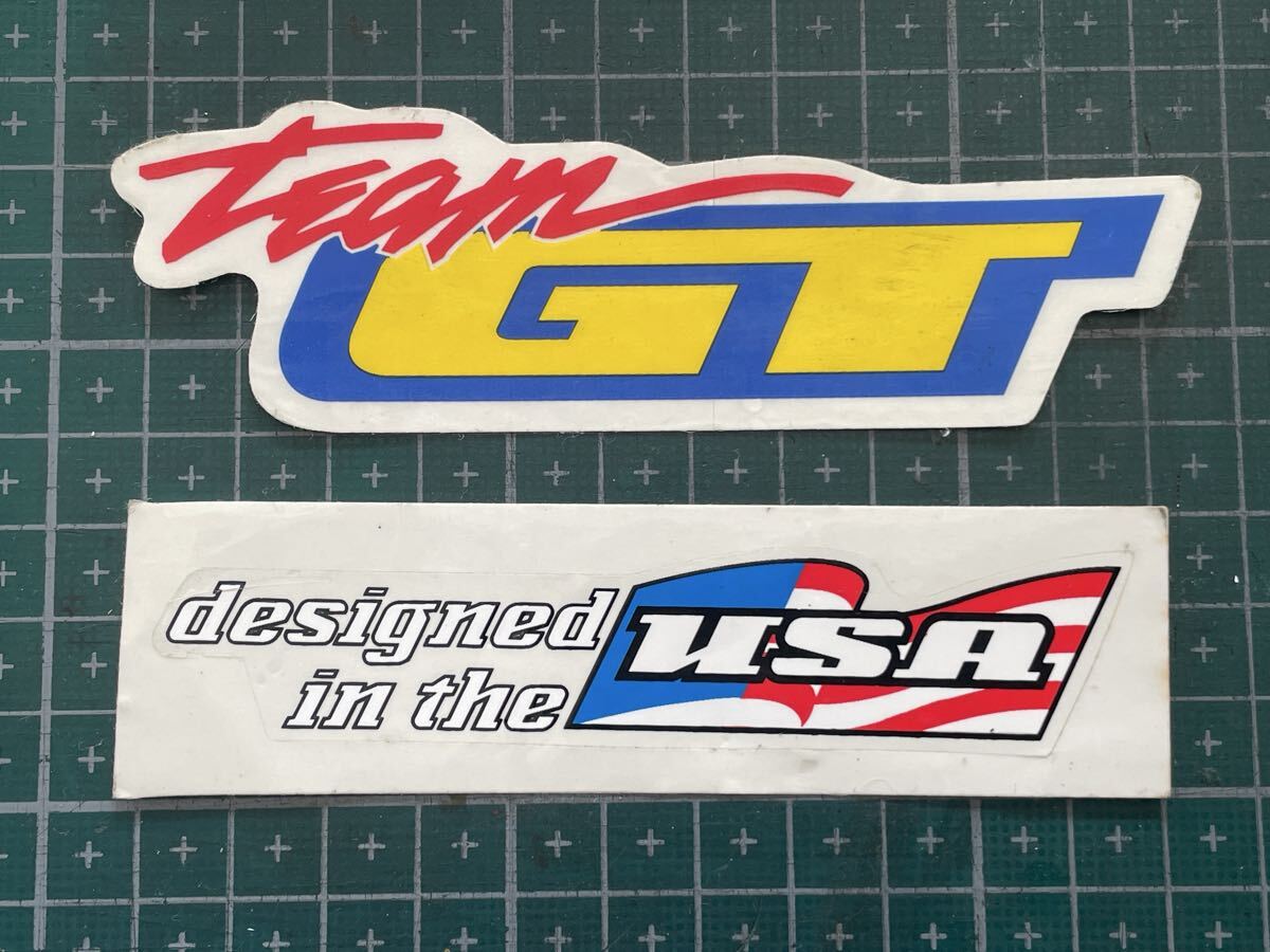 未使用品 GT USA 1998MY Frame Stickers フレームステッカー (フィルム仕様) ２点 (注意：一部文字部に切れ有り)