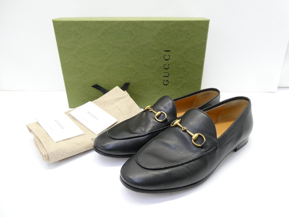 GUCCI グッチ ヨルダーン ホースビット ローファー 404069 size39 約26cm 箱付 靴 △WP2969