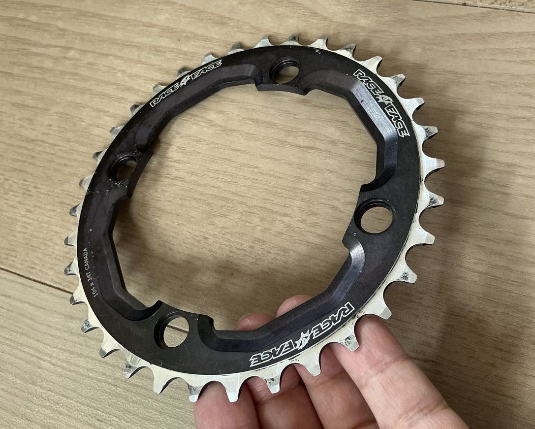★中古 RACE FACE レースフェイス 34T PCD104 定形外郵便の送料込み 即決 OLD MTB オールドMTB RACEFACE
