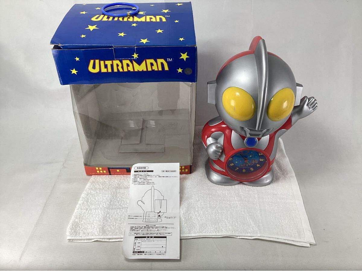 ウルトラマン 目覚まし時計　アラーム 時計　アラーム クロック オブジェ　インテリア　中古　動作未確認
