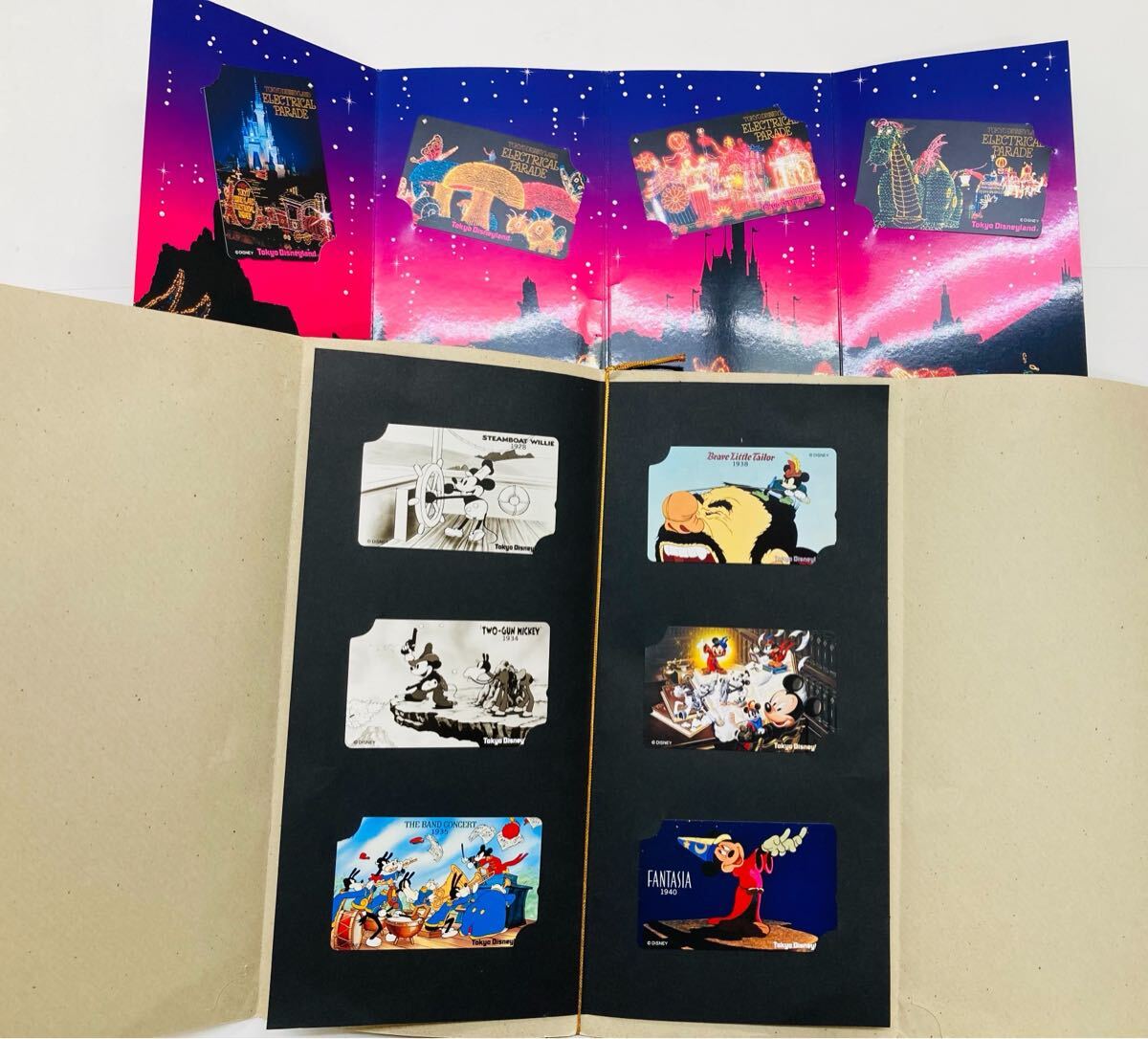 狭【12E59】 テレホンカード テレカ Disney ディズニー 10枚 セット エレクトリカルパレード Disneyland 50度 未使用 コレクション