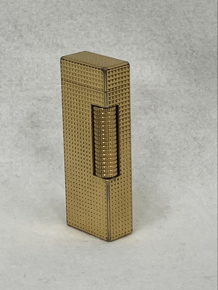 A【1F232】dunhill ダンヒル ガス ライター ゴールド ローラー 正規品 喫煙具 火花未確認 ゴールドカラー ローラー式 喫煙グッズ