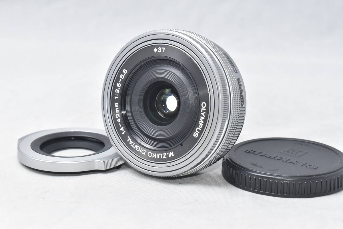 OLYMPUS オリンパス M.ZUIKO DIGITAL ED 14－42mm F3.5－5.6 LC-37C 自動開閉レンズキャップ付き