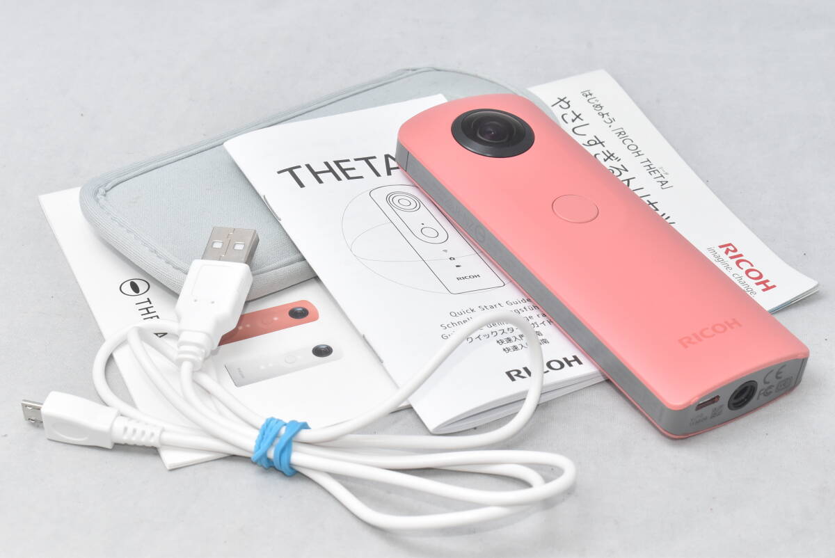 良品 RICOH リコー THETA SC ピンク 360度 カメラ