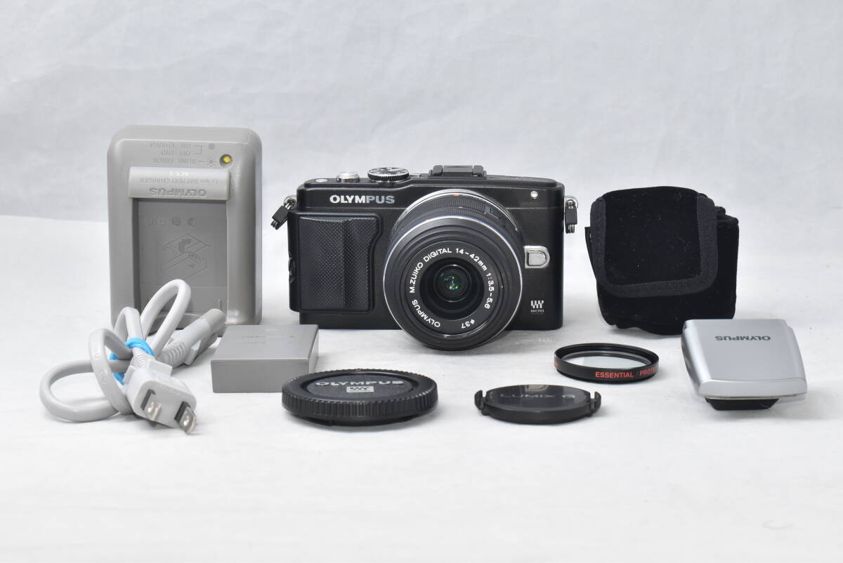 ショット数612枚 OLYMPUS オリンパス PEN Lite E-PL5 M.ZUIKO DIGITAL 14-42mm F3.5-5.6 ブラック