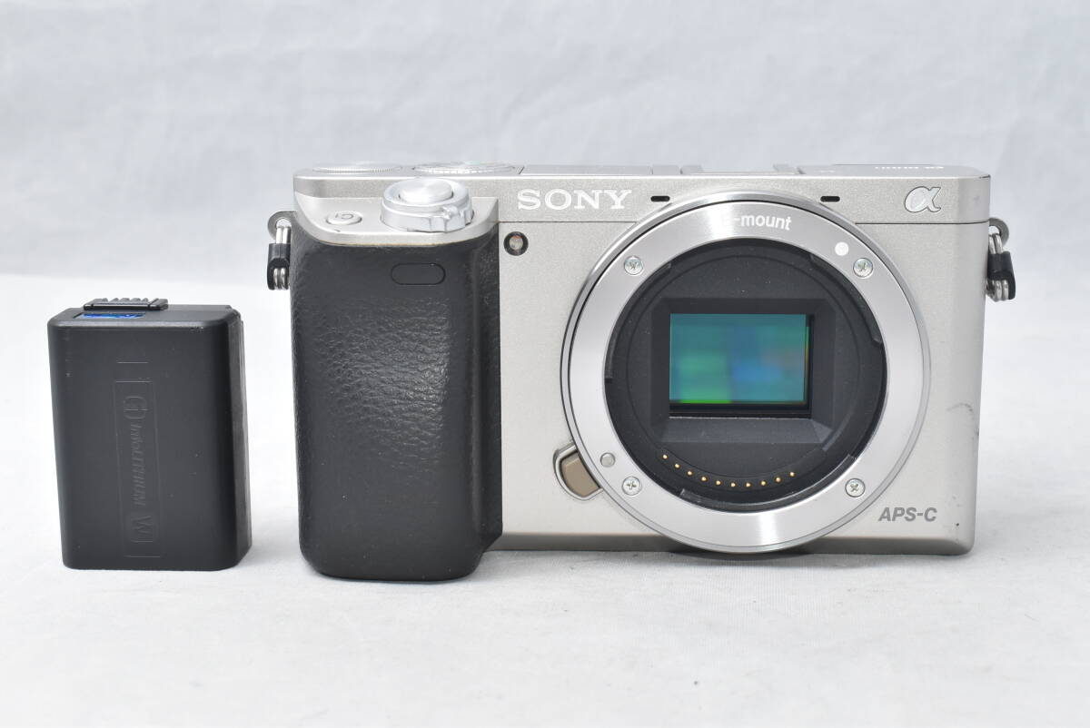 SONY ソニー α6000 ILCE-6000 ボディ シルバー ミラーレス一眼 ショット数2415枚