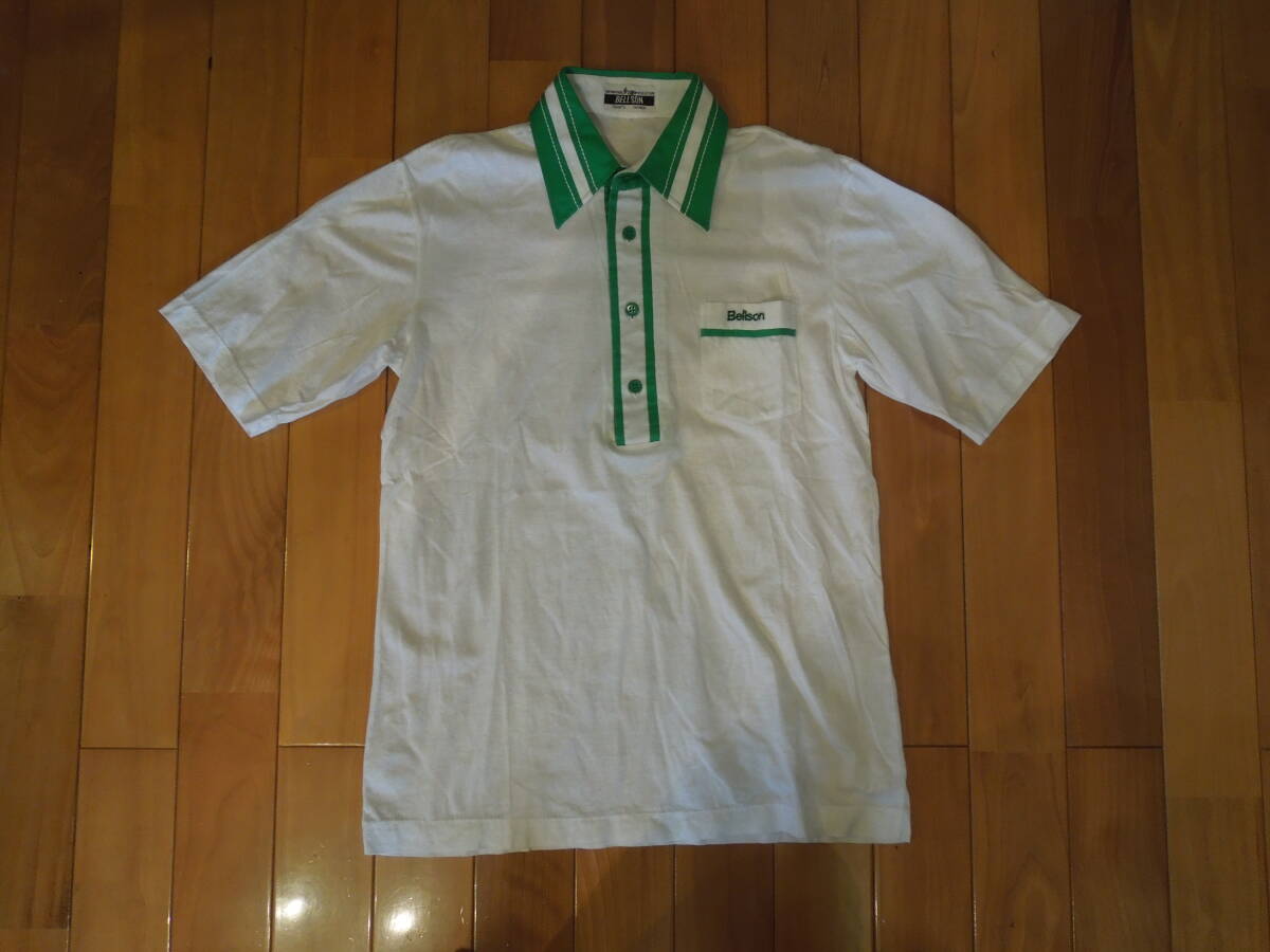 BELLSON 70'sヴィンテージ　半袖ポロシャツ　Mサイズ