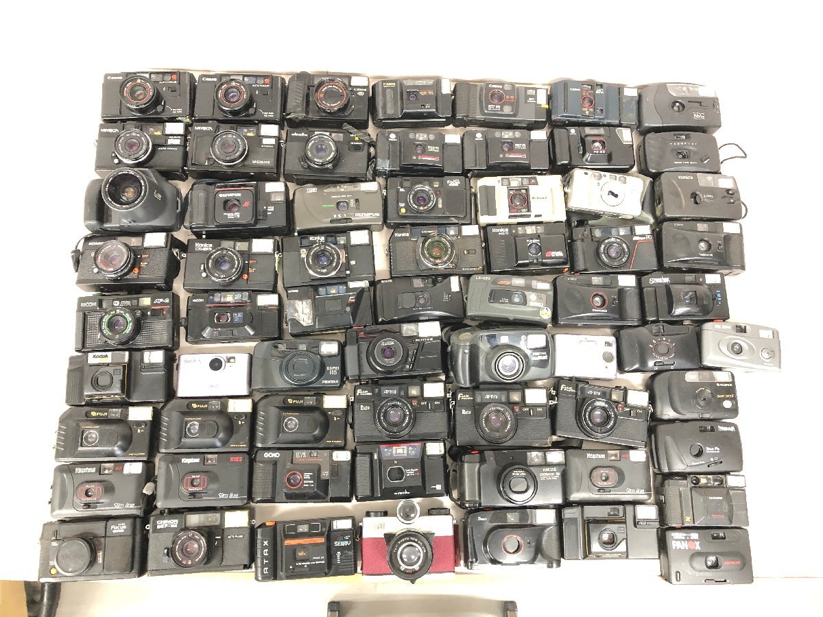 ★コンパクトカメラ・その他 動作未確認65点まとめ・KONICA C35・CANON・OLYMPUS・MINOLTA・その他★【ジャンク品】＃0331-1a