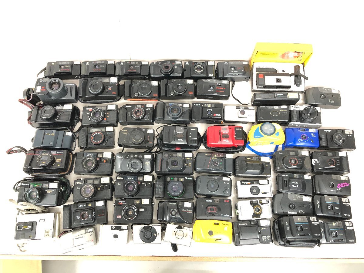 ★コンパクトカメラ・その他 動作未確認62点まとめ・KONICA C35・CANON・OLYMPUS・PENTAX・その他★【ジャンク品】＃0331-2a
