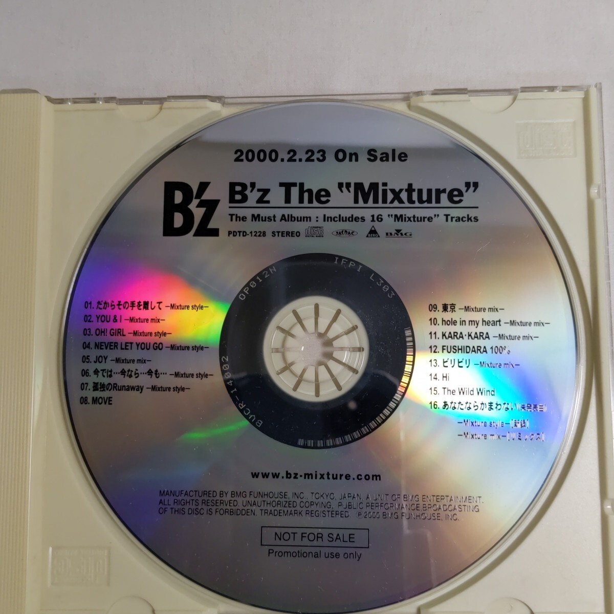 B'z The Mixture PDTD-1228 プロモーション用CD 