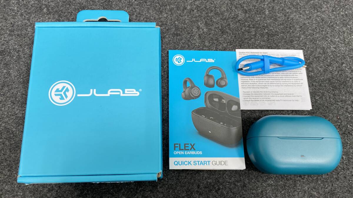 【美品】 JLAB FLEX OPEN WIRELESS EARBUDS 完全ワイヤレスイヤホン イヤーカフ型 オープンイヤー 