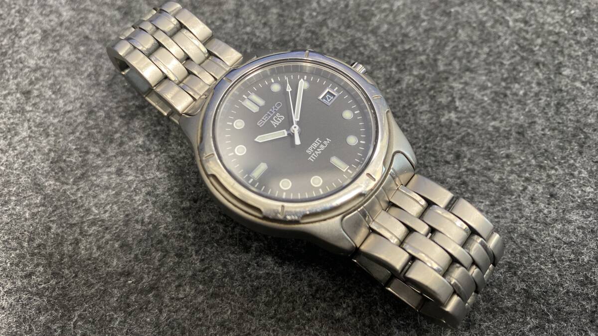 セイコー SEIKO 腕時計 AGS SPIRIT TITANUM 5M22-6C4O 