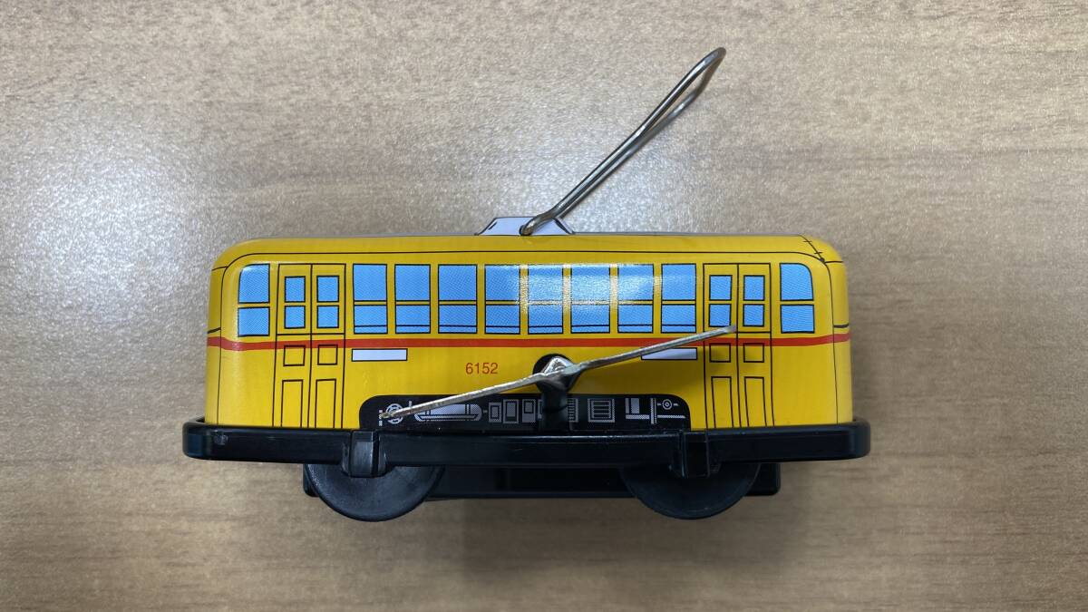 【保管品】ゼンマイ式 ブリキ 路面電車 6000形 都電 おもちゃ 玩具 ブリキ玩具 日本製 昭和レトロ 電車 6152 アンティーク