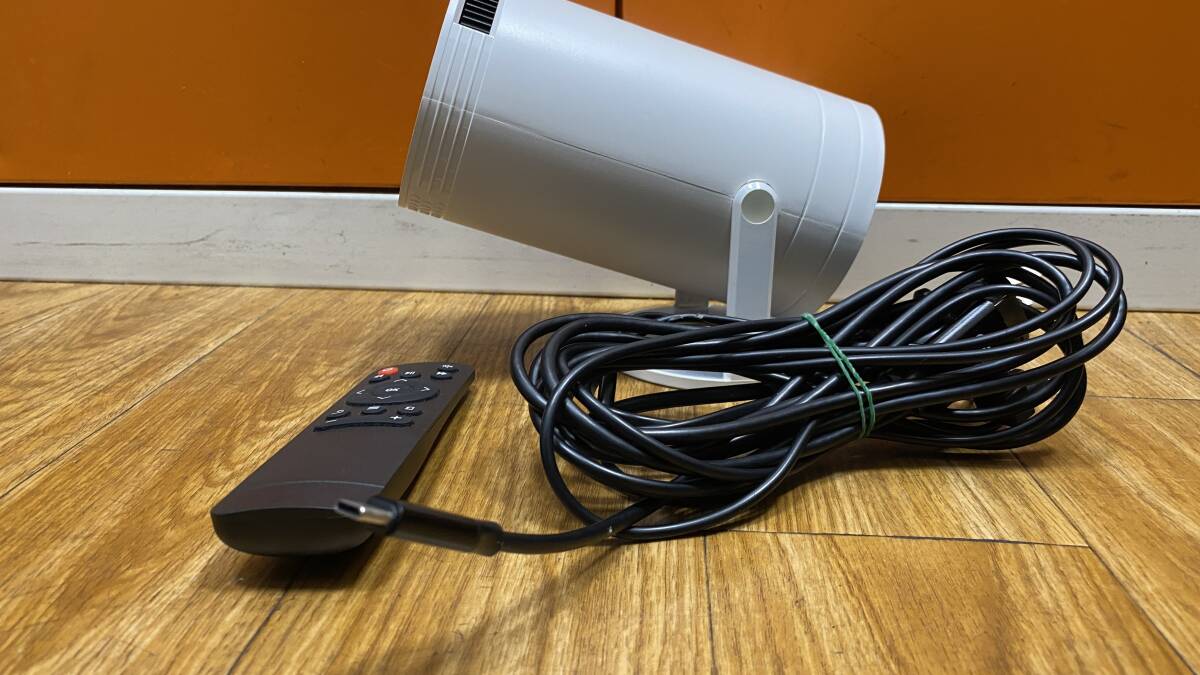 ポータブル プロジェクター S100 1920x1080画素 USB/HDMI/Audio ホワイト 白 