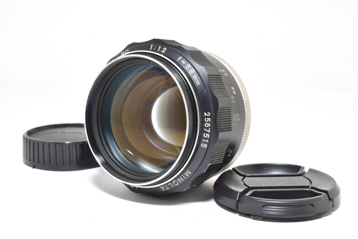 【人気の鷹の目レンズ】 MINOLTA ミノルタ MC ROKKOR 58mm F1.2 カメラ #11508
