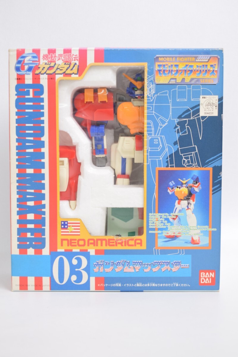 未使用 バンダイ モビルファイターシリーズ 機動武闘伝Gガンダム 03 ガンダムマックスター フィギュア 人形 玩具 おもちゃ RT-159M/002