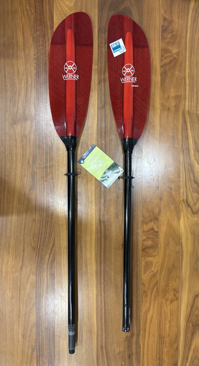 【送料無料】未使用品 ワーナー パドル カマノ 2ピース ス ストレート 240cm スモール カーボンシャフト レッド 