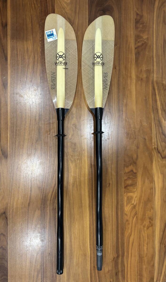 【送料無料】希少 未使用品 ワーナー パドル カマノ 2ピース ベント 240cm スモール カーボンシャフト パールホワイト