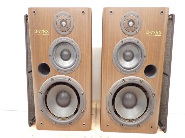 ONKYO D-77RX ペア 音出し可 オンキョー 3ウェイ ブックシェルフ型 スピーカー 配送/来店引取可 ∬ 748F8-1