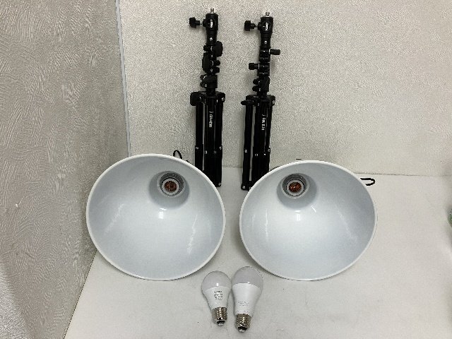 GIN-ICHI 銀一 ロースタンド ライトスタンド GP6025 LPL エルピーエル レフサブライト RS-220M 2台セット Ж 75641-1