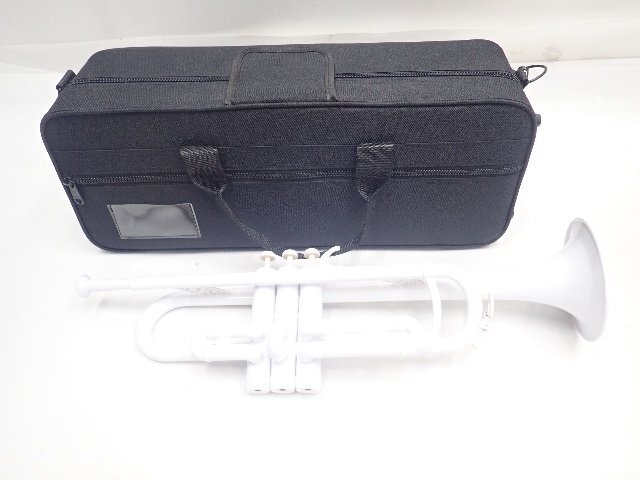 PLAYTECH プレイテック PTTR-050WH プラスチックトランペット ホワイト ¶ 748AC-1