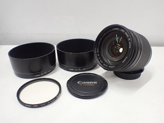 Canon キヤノン ZOOM LENS EF 28-200mm F3.5-5.6 USM ULTRASONIC ズームレンズ/ES-78 レンズフード2個付き ￡ 75774-2