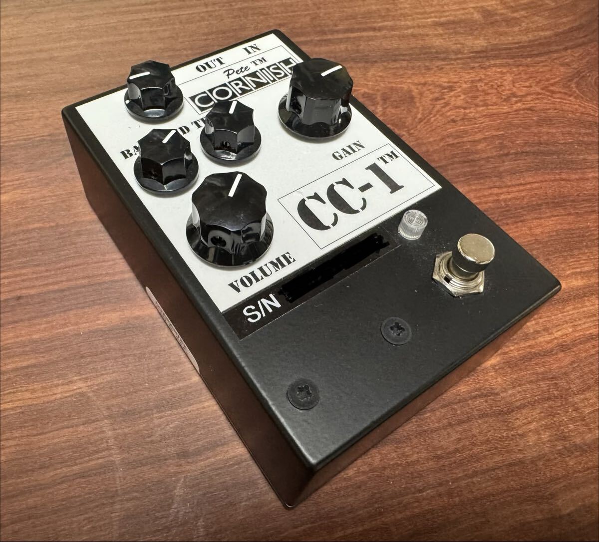 PETE CORNISHのオーバードライブ クランチペダル CC-1です。ピート・コーニッシュ ピートコーニッシュ KLON Centaur SPITZ 三輪テツヤさん