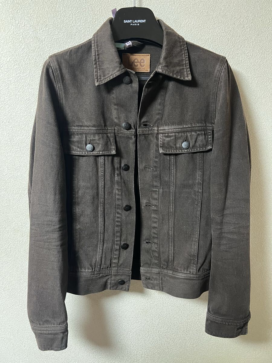 希少サイズ44 KRIS VAN ASSCHE 別注 LEE×クリスヴァンアッシュ イタリア製ブラウンデニムジャケット SIZE 44 トラッカー S XS