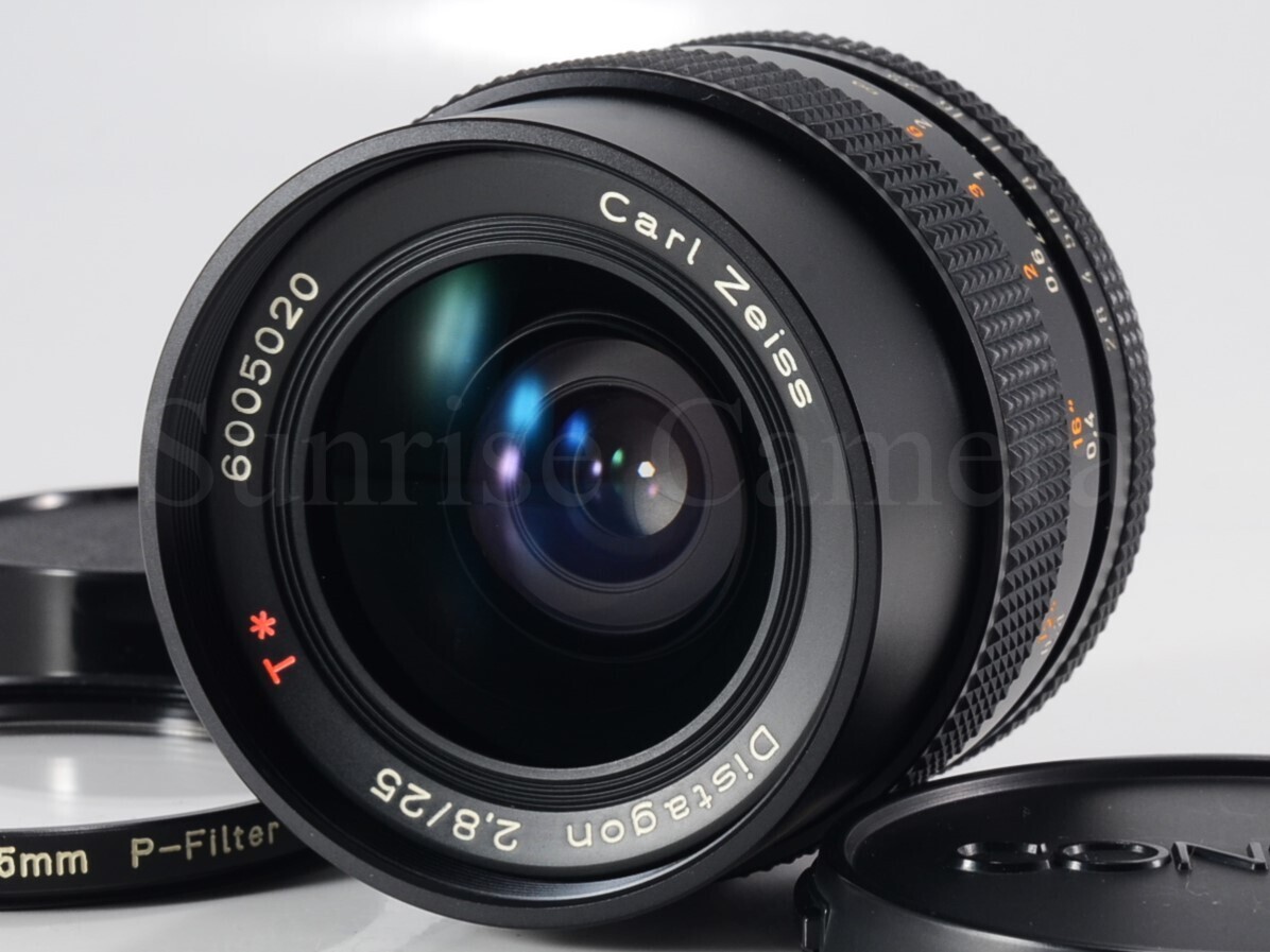 [美品☆動作光学バッチリ] CONTAX (コンタックス) Carl Zeiss Distagon T* 25mm F2.8 AEG 純正フィルター付（60971）