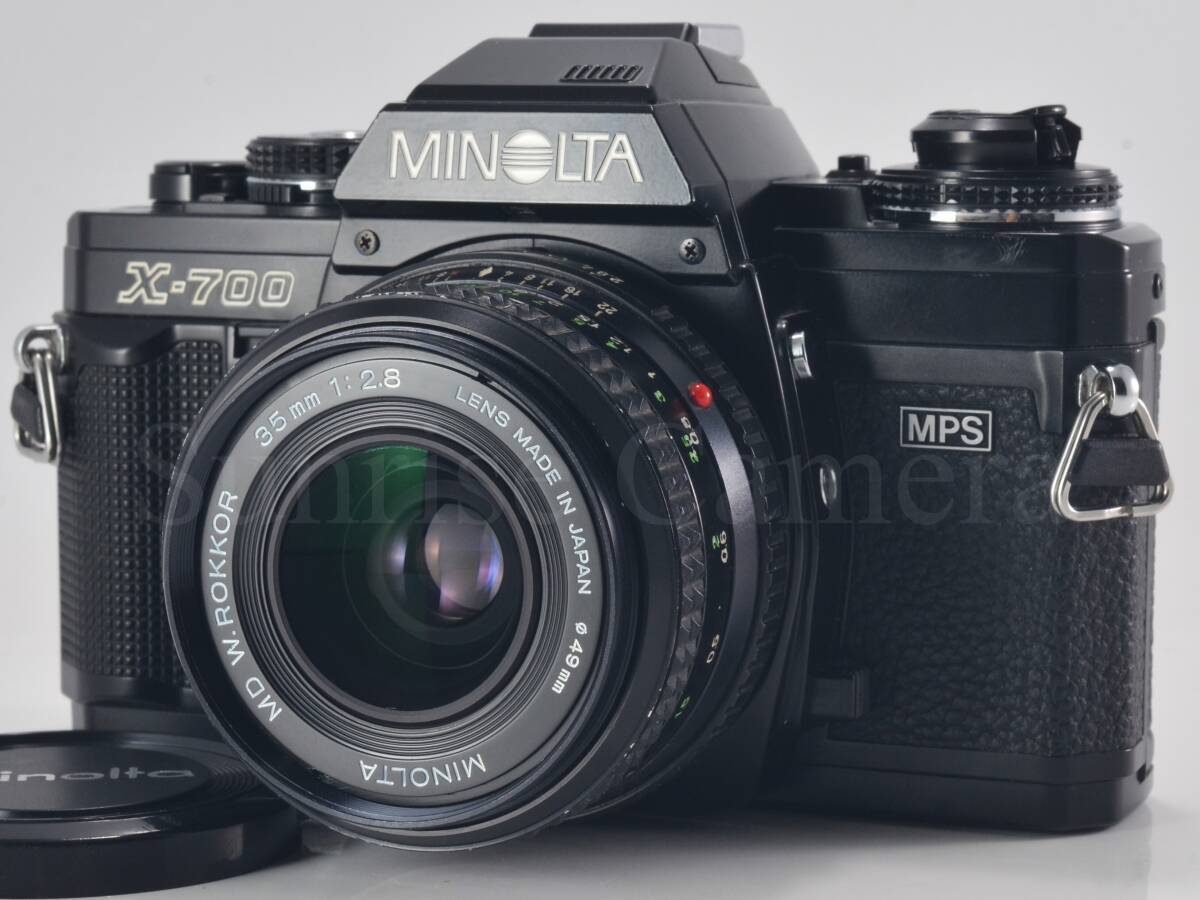 [良品] MINOLTA (ミノルタ) NEW X-700 MPS / MD W ROKKOR 35mm F2.8 [保証] (60376)