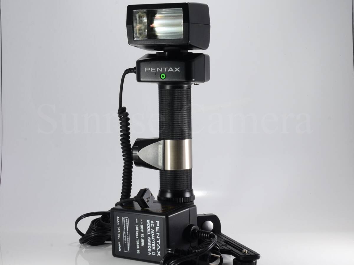 [美品] PENTAX（ペンタックス）AF400T ストロボ ACアダプター,ブラケット付 [保証]（60924）