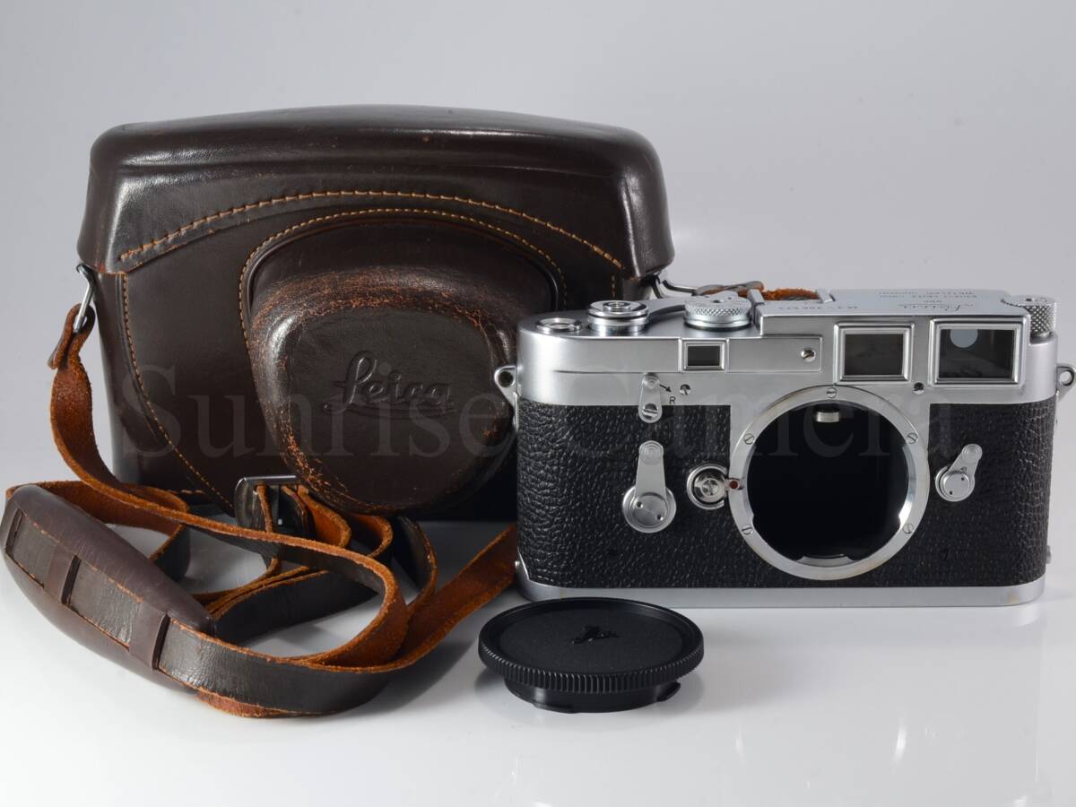 [良品] Leica（ライカ）M3 ダブルストローク ボディ整備済 革ケース付 [保証]（60660）