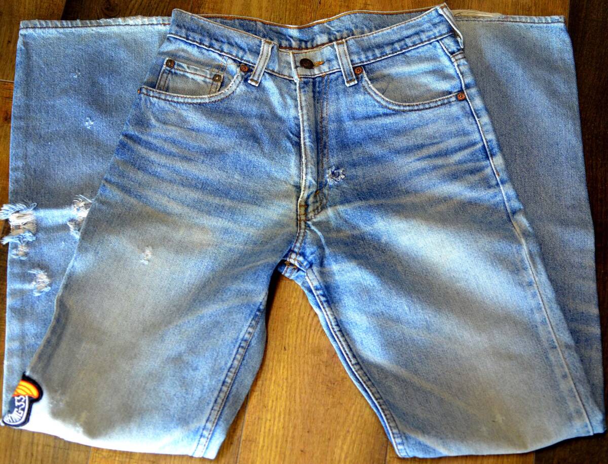 d739/LEVIS515 オールド 80’s ヒゲ　色落ち抜群！