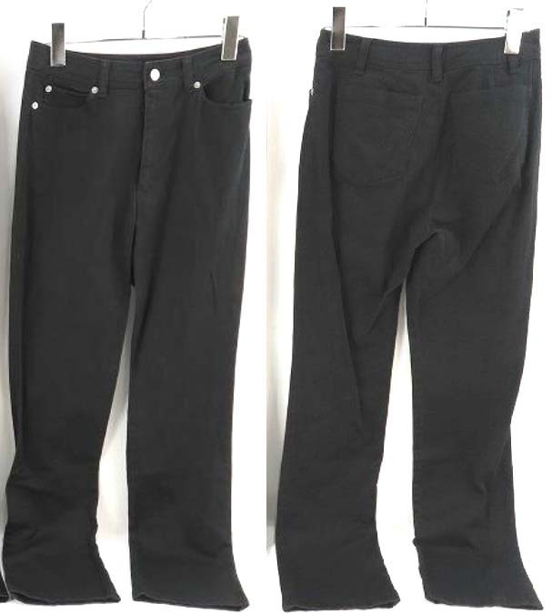 D744/Feel and Ease/フィール アンド イーズ ブラック　ストレッチパンツ　極美品　so