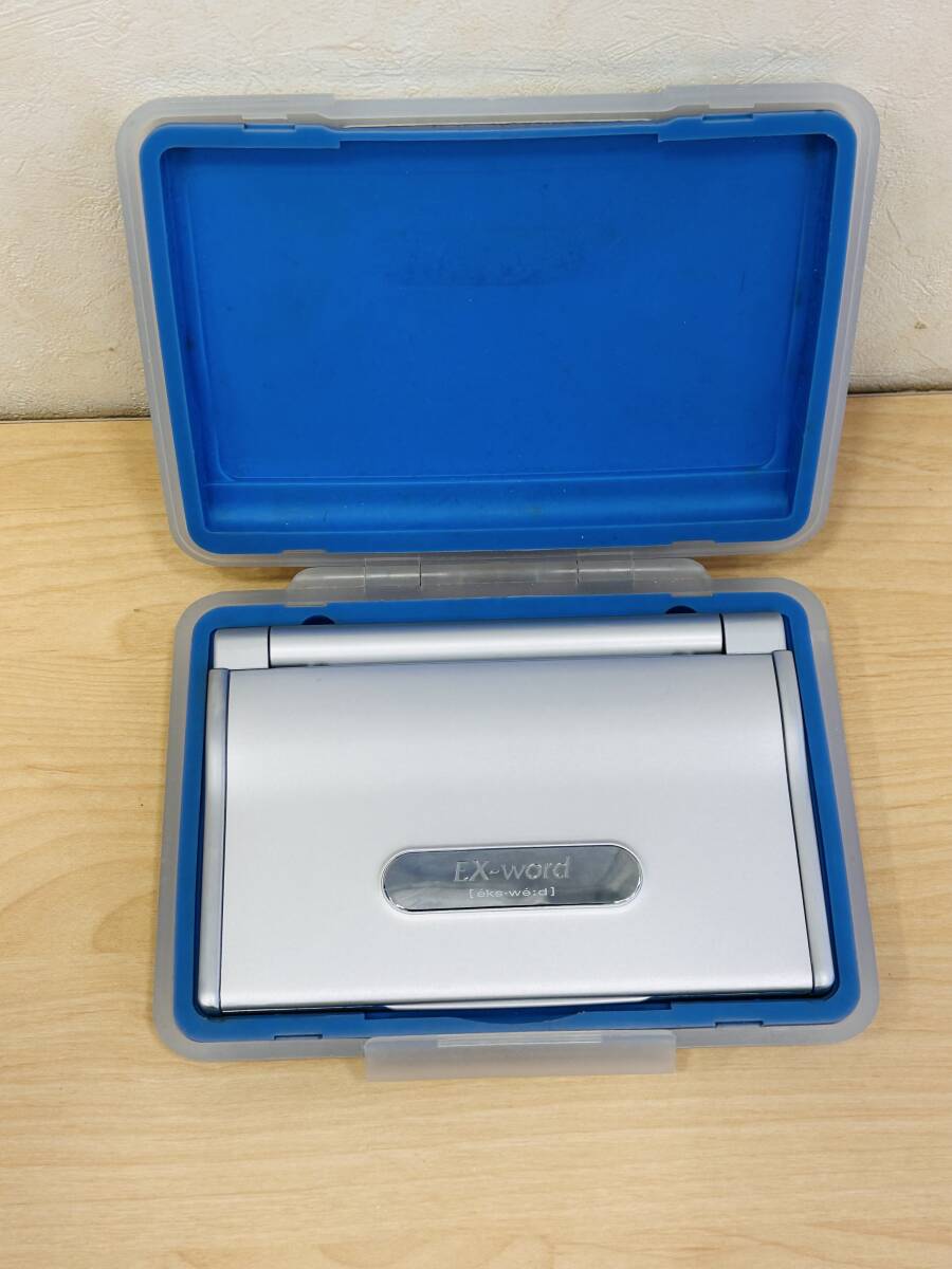 １円～　10コンテンツ　CASIO XD-L4500 Ex-word シルバー 電子辞書 広辞苑 英和 和英 カシオ エクスワード 電池付 動作品